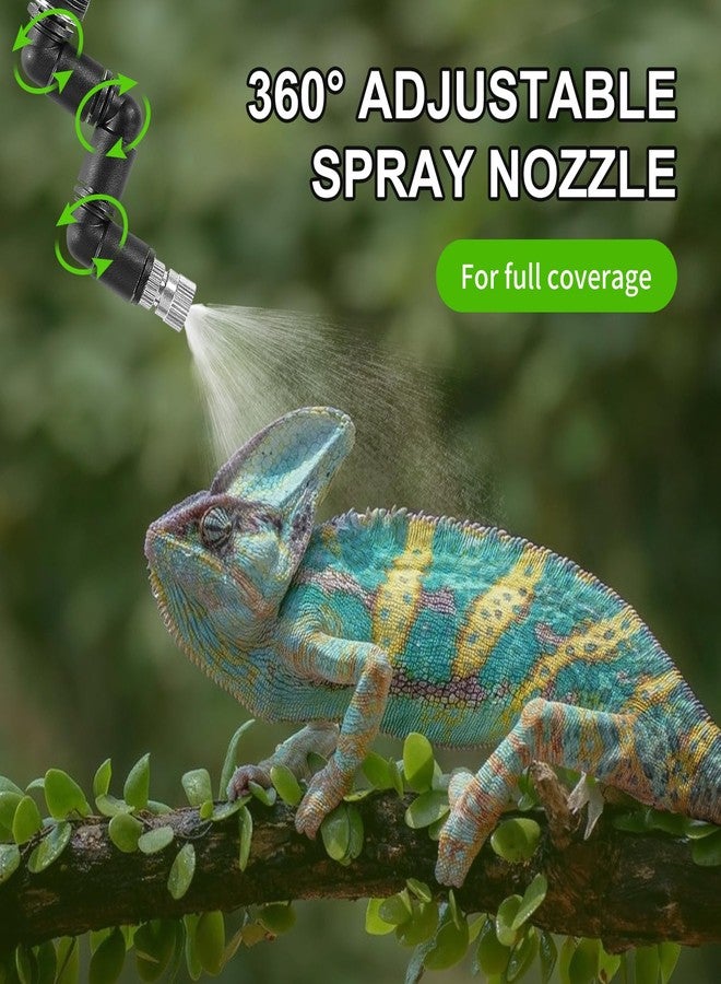 DAOTAILI Reptile Mister System, External Timer & 360° Adjustable Nozzle, Humidifier for Reptiles, Amphibians, Rainforest Plants and Aquariums - Image 2